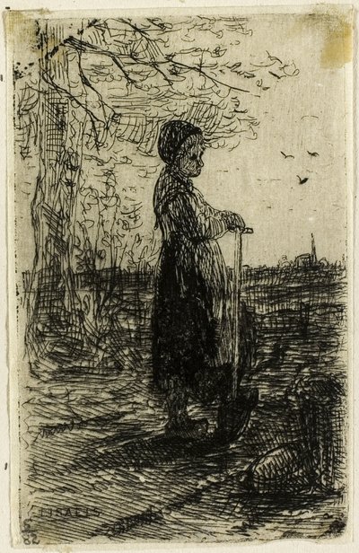 Niña con una pala de Jozef Israëls