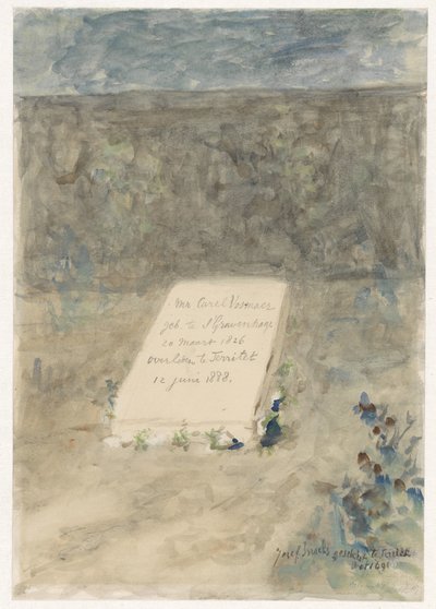 Tumba del Sr. Carel Vosmaer en Territet de Jozef Israëls