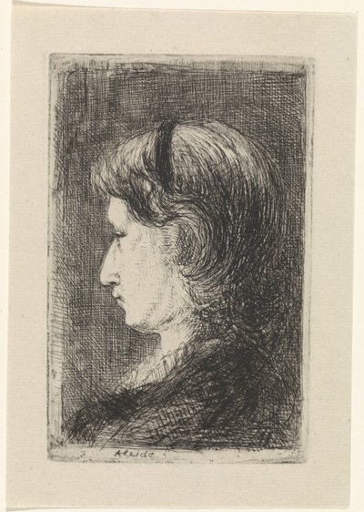 Retrato de Oveja Aleida de Jozef Israëls