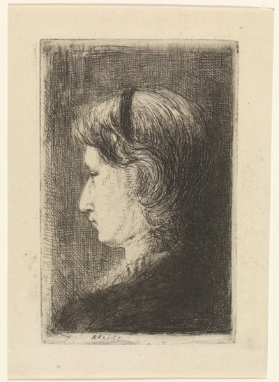 Retrato de Oveja Aleida de Jozef Israëls