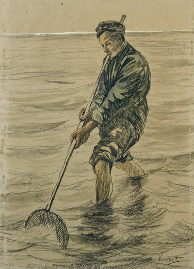 Pescador de conchas, 1863-90 de Jozef Israëls