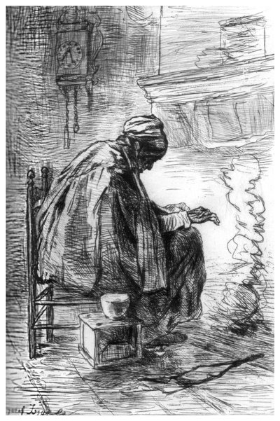El hogar, c1880-1882 de Jozef Israëls