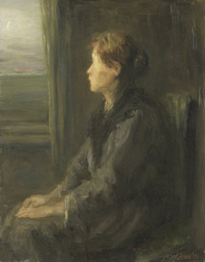 Mujer en una ventana de Jozef Israëls