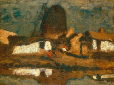 Paisaje con molino de viento de Jozef Koszta