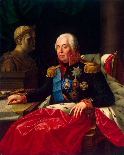 Retrato del Mariscal de Campo Príncipe Mijaíl Kutúzov, 1745-1813 de Jozef Oleszkiewicz