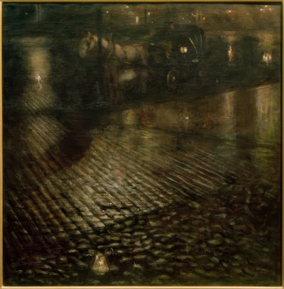 Carruaje en la noche de Jozef Pankiewicz