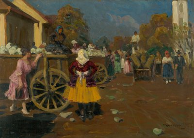 Mercado en Michalovce de Jozef Teodor Mousson