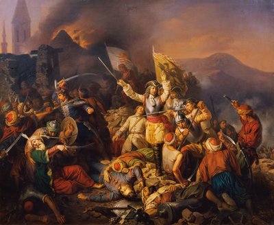 La reconquista de Ofen de los turcos en 1686 de Jozsef Molnar