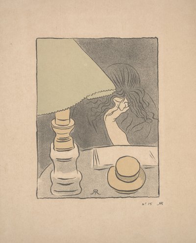Lector con una Lámpara de József Rippl Rónai
