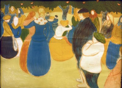 Fiesta popular en Bretaña de József Rippl Rónai