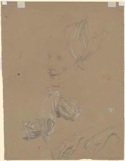 Estudios de una mujer y su vestido de Jr. Enoch Wood Perry