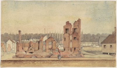 Ruinas de una Taberna, Petersburg, Virginia de Jr. William Skinner Simpson