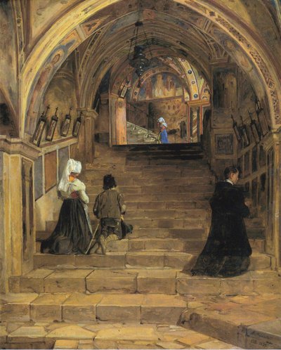 La Scala Santa del Monasterio de San Benedetto, cerca de Subiaco de Jørgen Roed