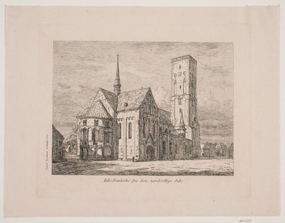 Catedral de Ribe desde el lado noreste de Jørgen Roed