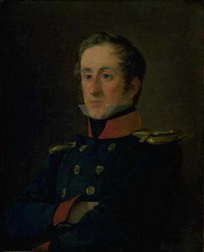 El pintor marino Emil Wilhelm Normann en su uniforme de oficial naval de Jørgen Roed