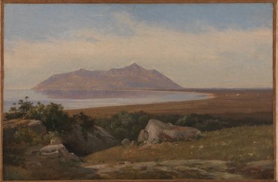 Monte Circeo visto desde el distrito de Terracina de Jørgen V. Sonne