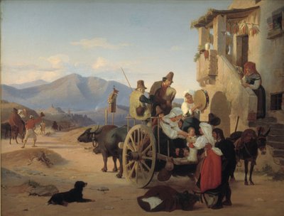 Campesinos romanos yendo al mercado de Jørgen V. Sonne