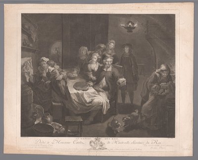 celebración de la epifanía Le Gateau des Rois. (título en el objeto) de Jérôme Danzel