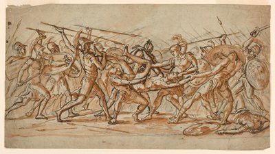 La batalla por el cadáver de Patroclo de Jérôme Martin Langlois