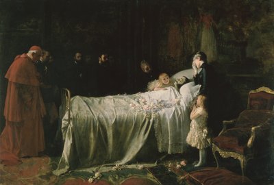 La muerte de Don Alfonso XII (1857-85) (El último beso) 1887 de Juan Antonio Benlliure y Gil