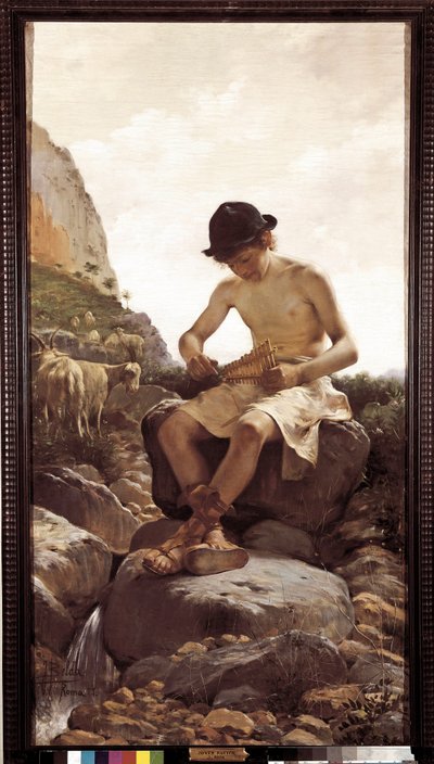 Joven pastor. (Pintura, siglo XX) de Juan Belda Norales