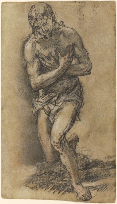 Cristo bautizado de Juan Carreño de Miranda