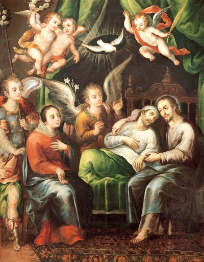 Muerte de San José, por Juan Correa (1646-1716) de Juan Correa