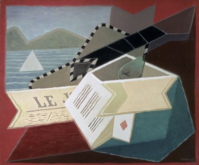 Una guitarra frente al mar de Juan Gris