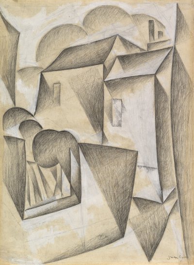 Casas en París, Place Ravignan, 1911 de Juan Gris