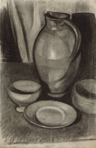 Naturaleza Muerta con una Jarra, 1910 de Juan Gris