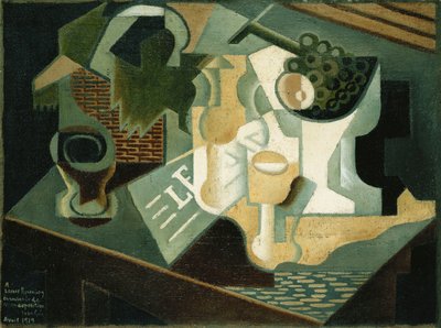 La Mesa Frente al Edificio, 1919 de Juan Gris