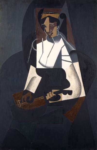 Mujer con mandolina, después de Corot de Juan Gris