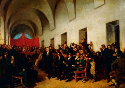 Cabildo en sesión, 22 de mayo de Juan Manuel Blanes