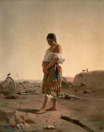 La paraguaya en su tierra madre desolada de Juan Manuel Blanes