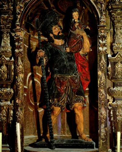 San Cristóbal, 1597 (madera policromada) de Juan Martinez Montanes