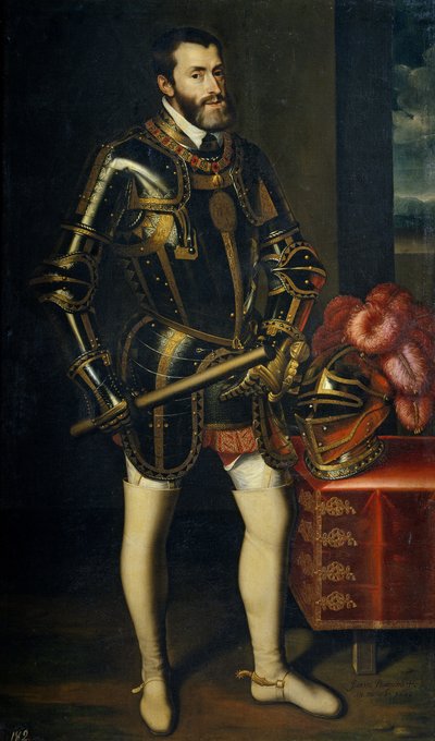 Retrato de Carlos V de España 1500-1558, 1605 de Juan Pantoja de la Cruz
