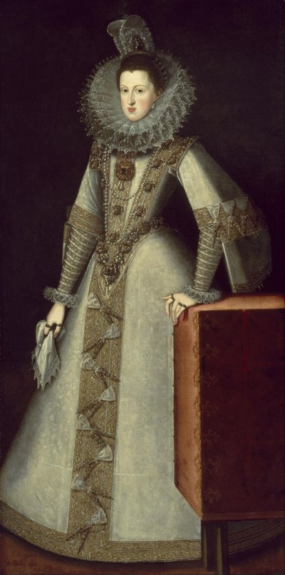 Retrato de Margarita de Austria (1584-1611), reina de España. de Juan Pantoja de la Cruz
