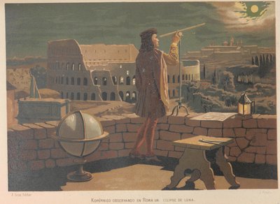 Copérnico en Roma. De: La ciencia y sus hombres, 1879 de Juan Planella y Rodríguez