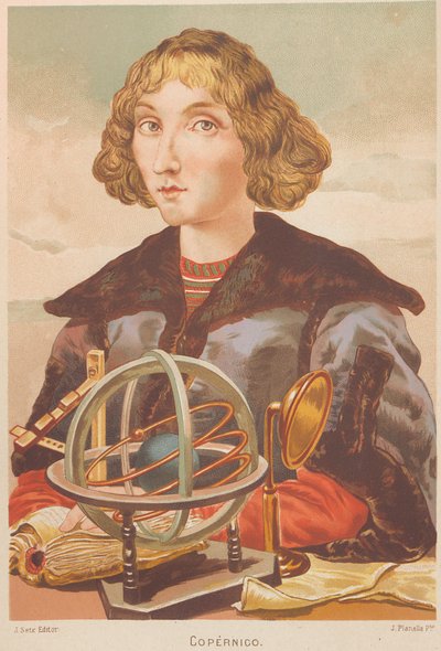 Retrato de Nicolás Copérnico 1473-1543, 1879 de Juan Planella y Rodríguez