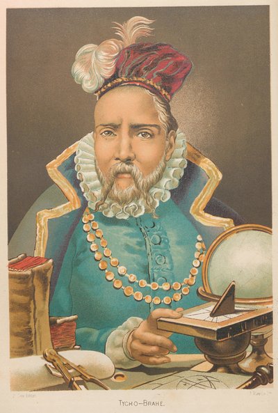 Retrato de Tycho Brahe 1546-1601, 1879 de Juan Planella y Rodríguez