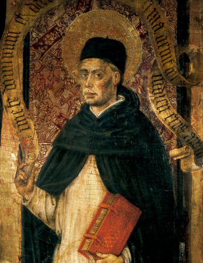 Representación de San Vicente Ferrer (1350-1419), sacerdote dominico de Juan Rexach or Reixach