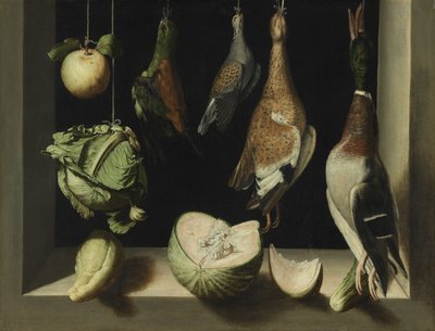 Naturaleza muerta con aves de caza, 1600-03 de Juan Sanchez Cotan