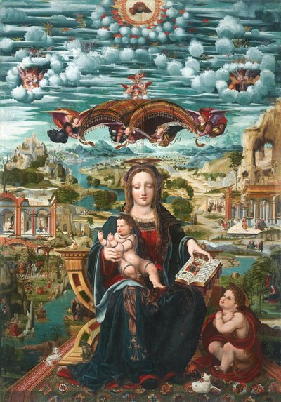 La Virgen y el Niño con el Niño San Juan de Juan de Borgoña