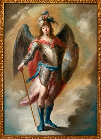 El Arcángel San Miguel - Pintura de Juan de Espinal (1714-1783), Óleo sobre lienzo, ca. 1780 - Museo de Bellas Artes de Sevilla, España de Juan de Espinal