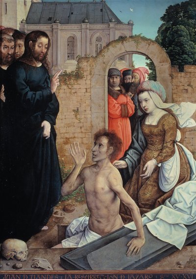 La resurrección de Lázaro de Juan de Flandes