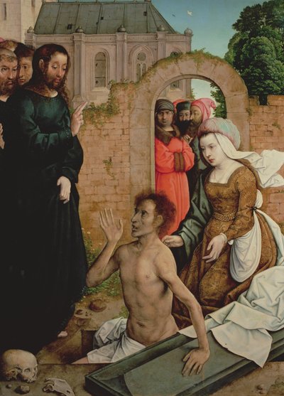 La resurrección de Lázaro de Juan de Flandes
