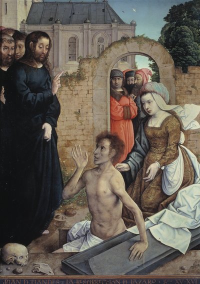 La resurrección de Lázaro de Juan de Flandes