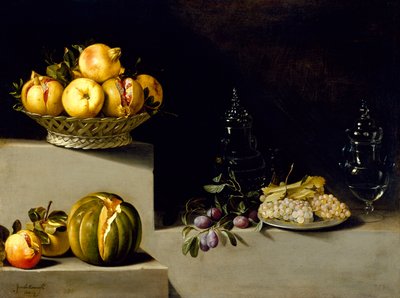 Naturaleza Muerta con Frutas y Cristalería de Juan van der Hamen
