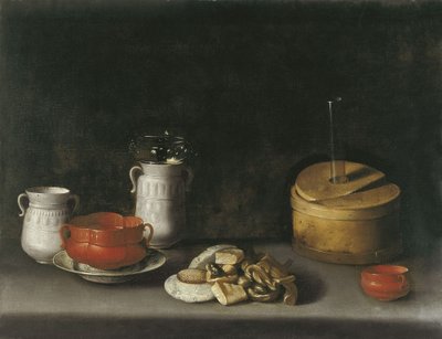 Bodegón con porcelana y dulces de Juan van der Hamen
