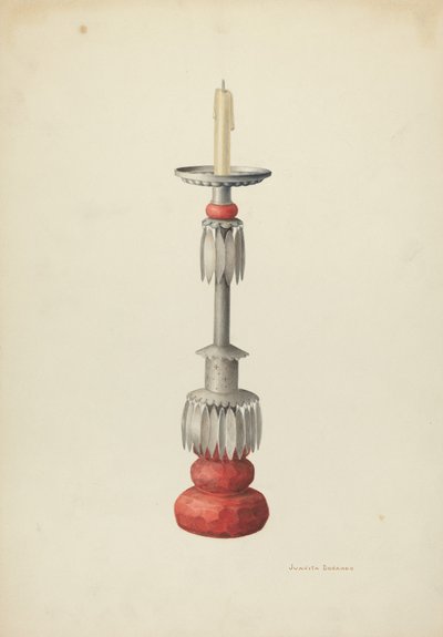 Candelabro (uno de un par), c. 1941 de Juanita Donahoo